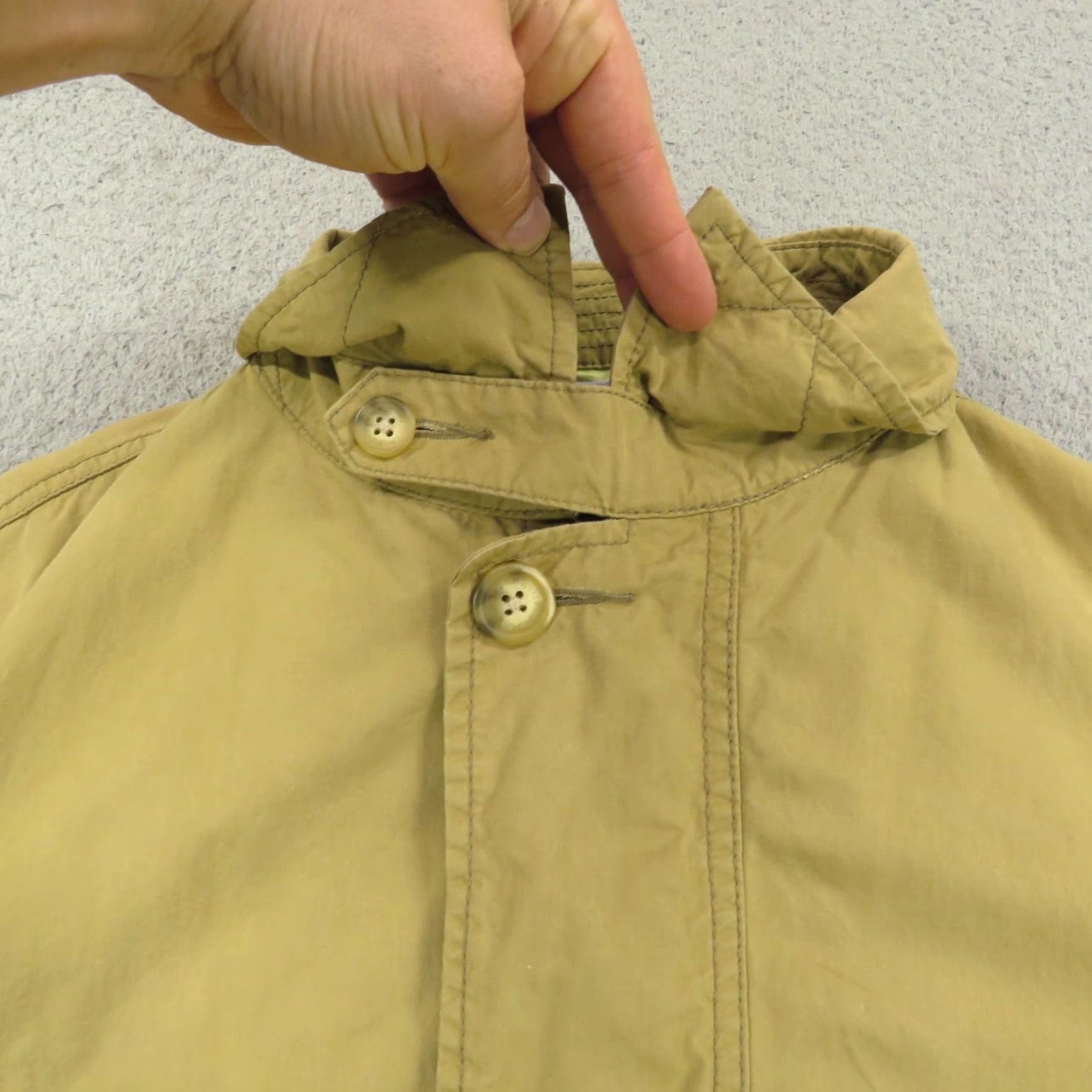 Charles Tyrwhitt Charles Tyrwhitt Jacket Mens L Cotton Khaki Utility Elbow Patch Commuter Zip Size US L / EU 52-54 / 3 - 5 Thumbnail
