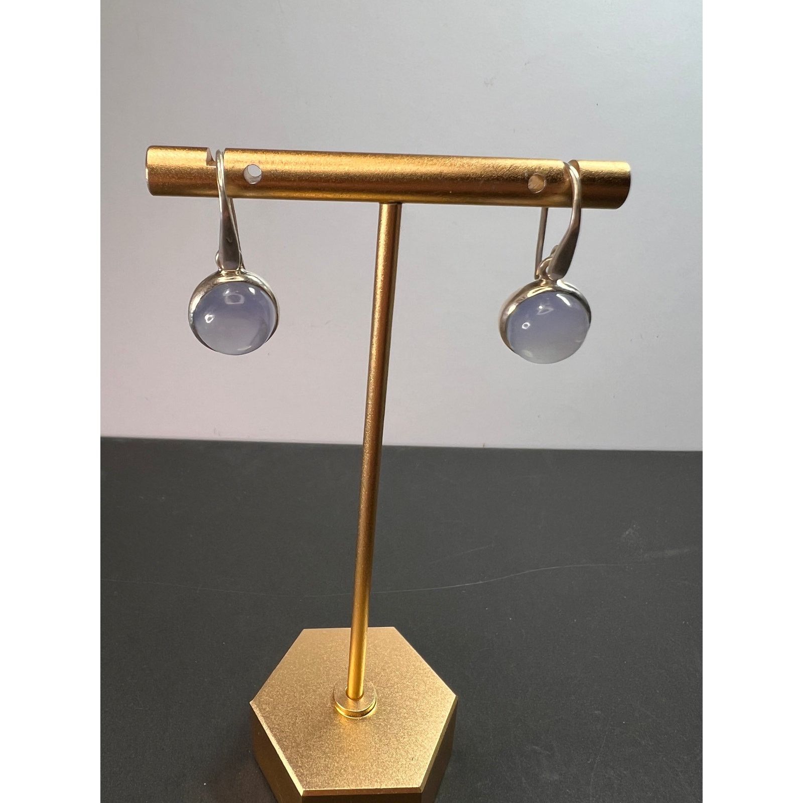Other NEW blue chalcedony sterling silver earrings 5.08 grams Size ONE SIZE - 4 Thumbnail