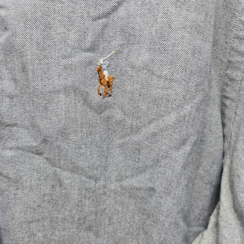 Ralph Lauren Men's Ralph Lauren Gray Casual Button Down Shirt Neck 17 Size US XL / EU 56 / 4 - 2 Thumbnail
