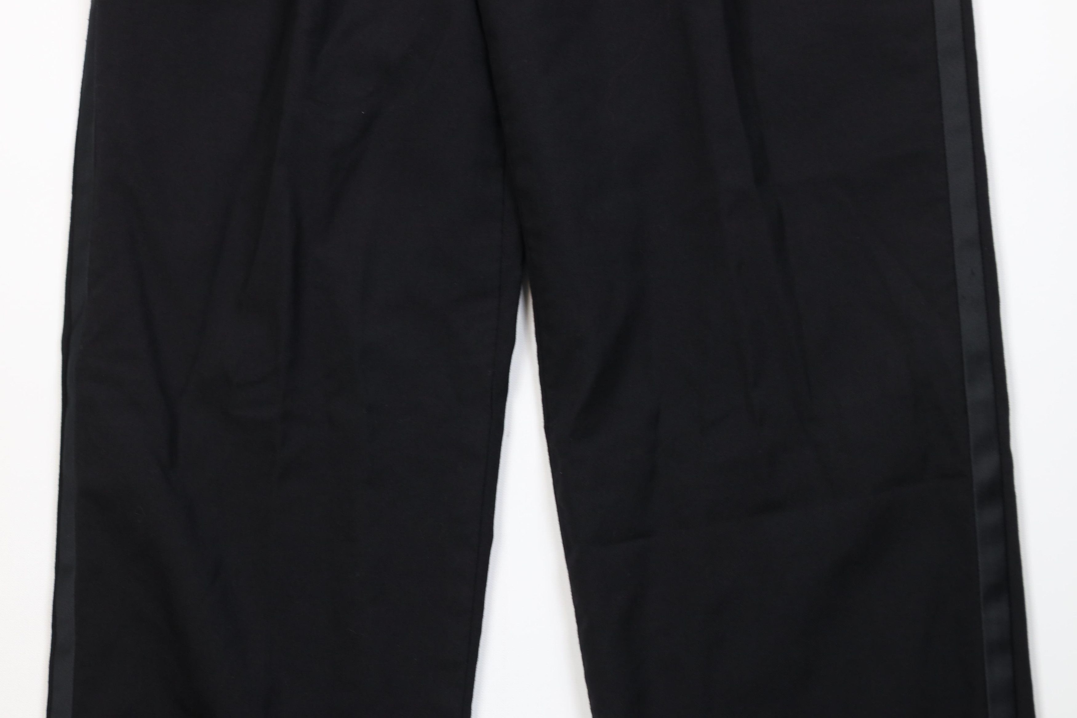 Vintage Vintage 90s Streetwear Tuxedo Wedding Prom Pants Wide Leg Size US 32 / EU 48 - 3 Thumbnail
