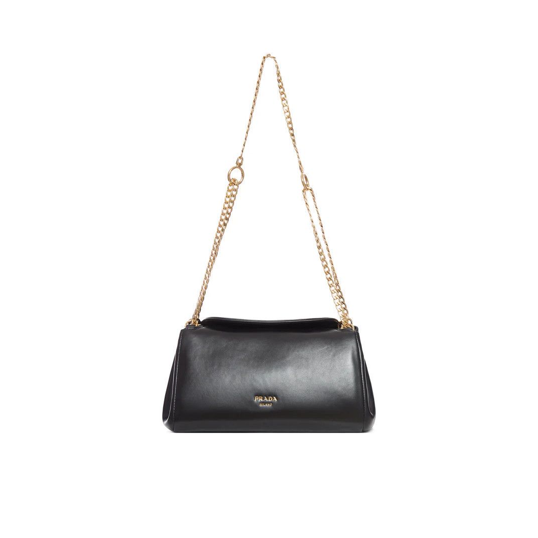 Prada PRADA Black Leather Shoulder Bag New & Authentic Size ONE SIZE - 1 Thumbnail