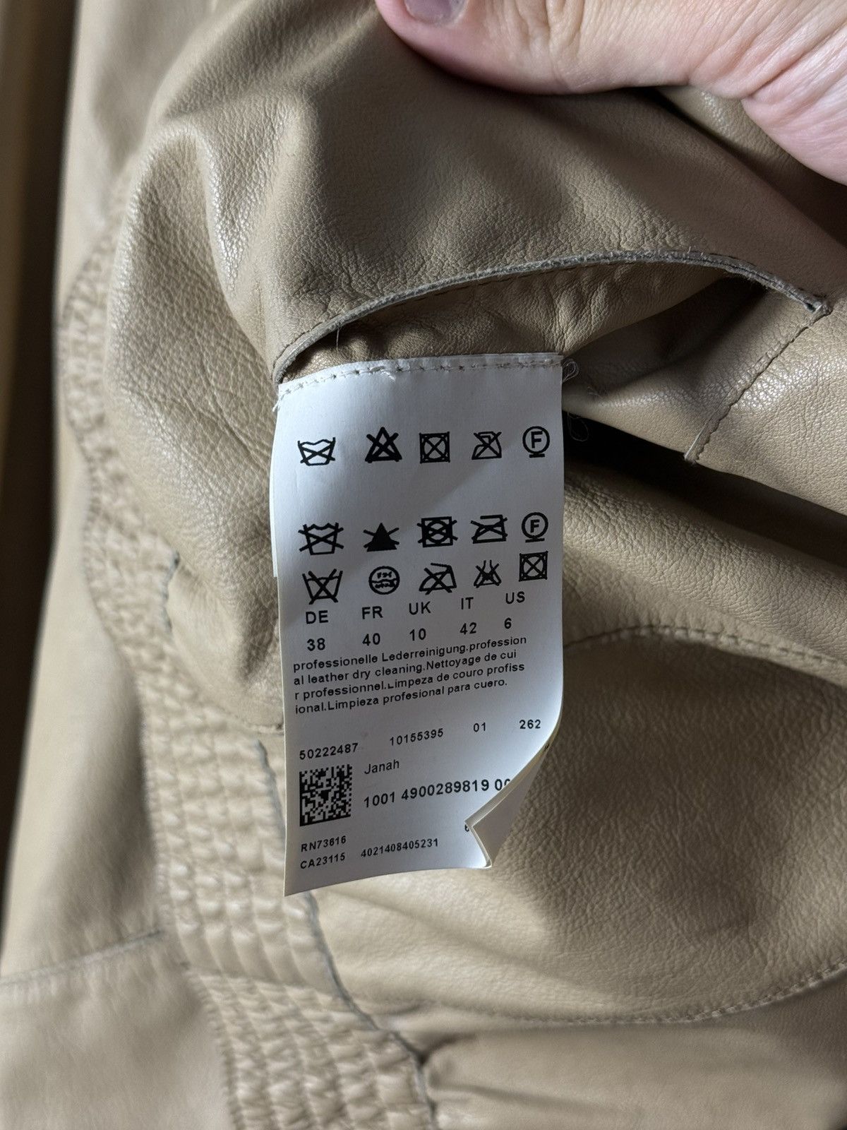 Hugo Boss Hugo Boss Orange Women’s Leather Jacket Goat Leather US 6 Size M / US 6-8 / IT 42-44 - 12 Thumbnail