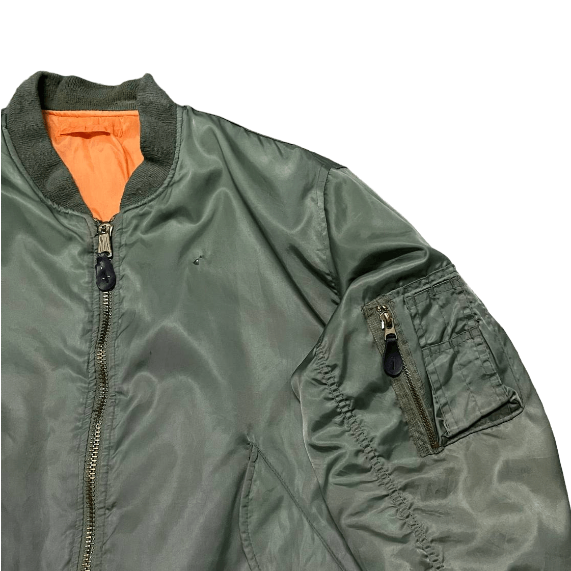 Japanese Brand Vintage Ma 1 Miliatary Bomber Flight Jacket Size US L / EU 52-54 / 3 - 6 Thumbnail