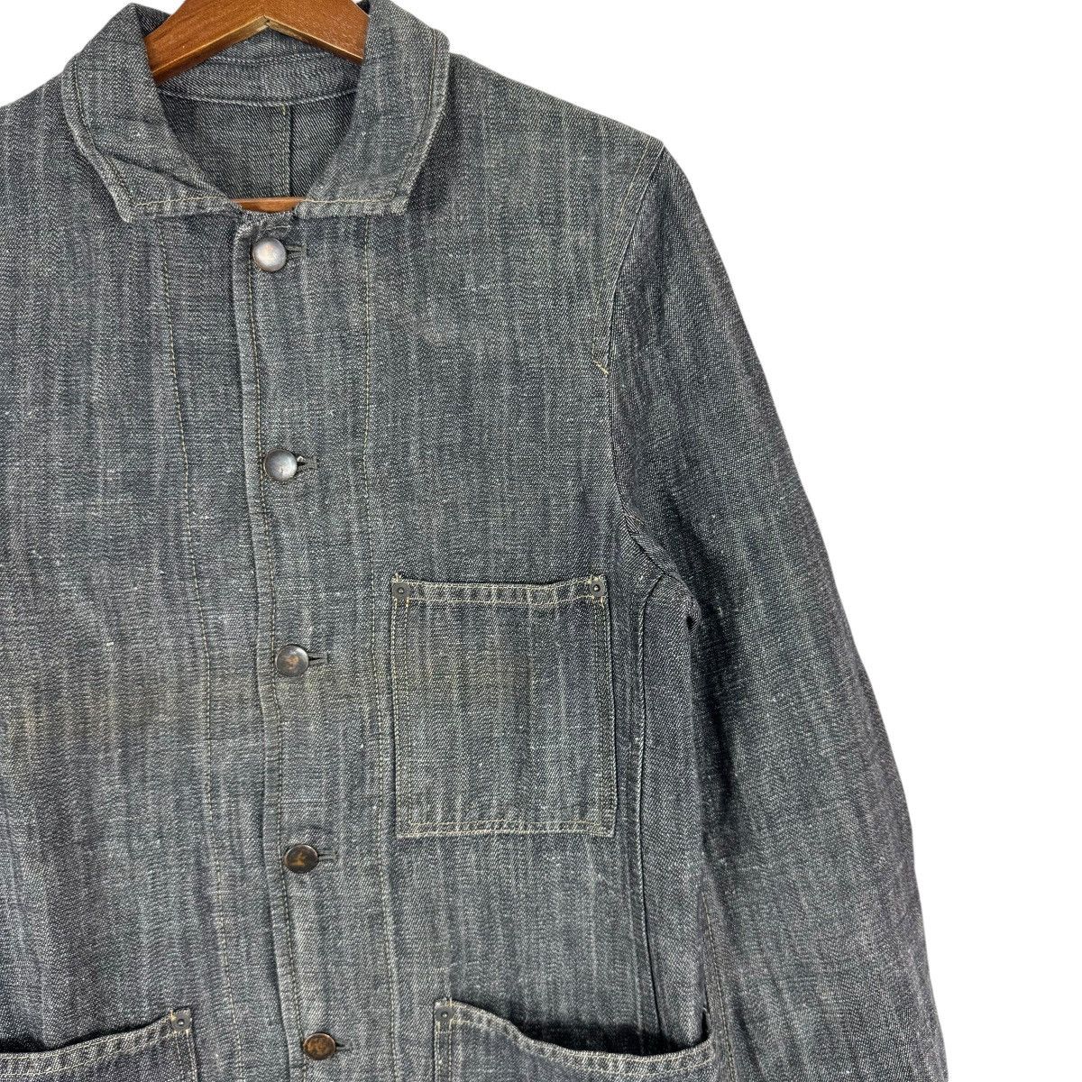 Issey Miyake × Tete Homme VINTAGE TETE HOMME BY ISSEY MIYAKE DENIM BUTTON JACKET Size US M / EU 48-50 / 2 - 5 Thumbnail