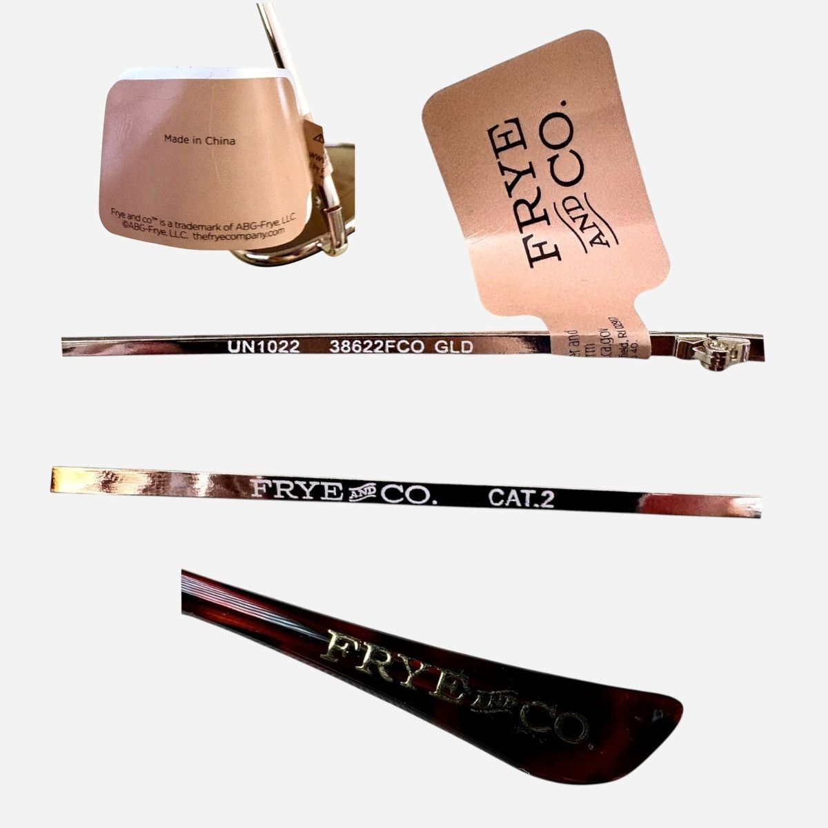 Frye Frye Women’s Aviator Ombré Gold Frame Sunglasses 100% UV Size ONE SIZE - 4 Thumbnail