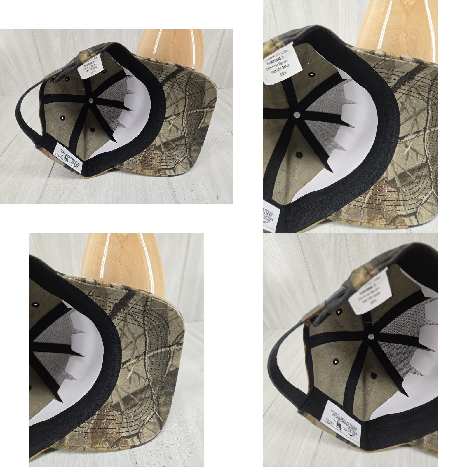 Realtree RMEF Rocky Mountain Elf Foundation Logo Hat Embroidered Camo Realtree Trucker Hat Adjustable Men CAMO Size ONE SIZE - 9 Thumbnail