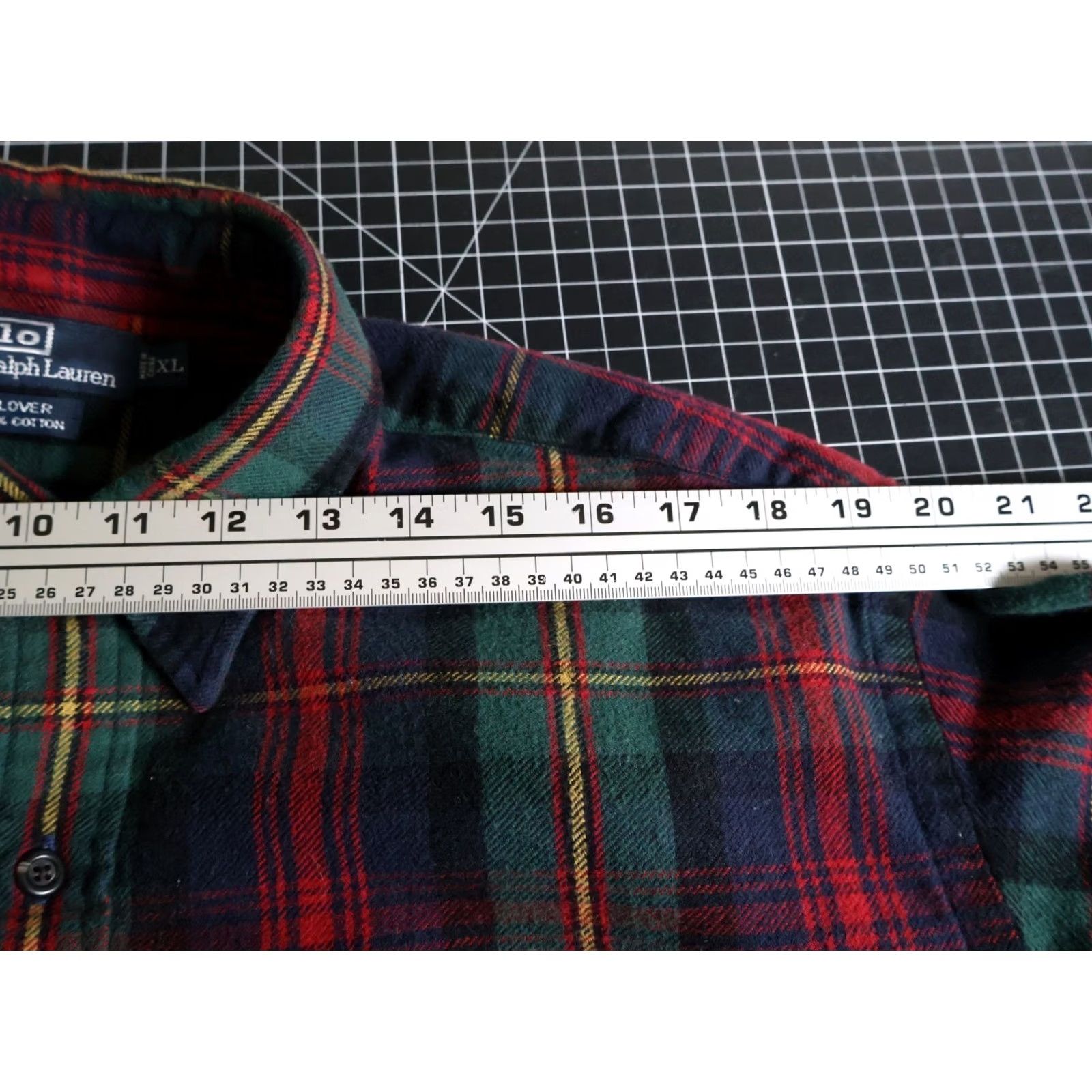 Polo Ralph Lauren VINTAGE Polo Ralph Lauren Glover Flannel Shirt Men's XL Green Red Tartan Plaid Workwear Size US XL / EU 56 / 4 - 7 Thumbnail
