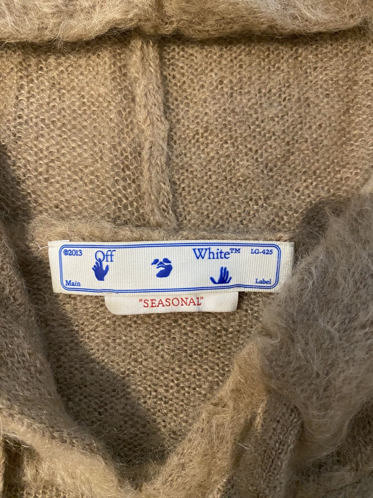 Off-White Offwhite mohair crosses hoodie L Size US L / EU 52-54 / 3 - 4 Thumbnail