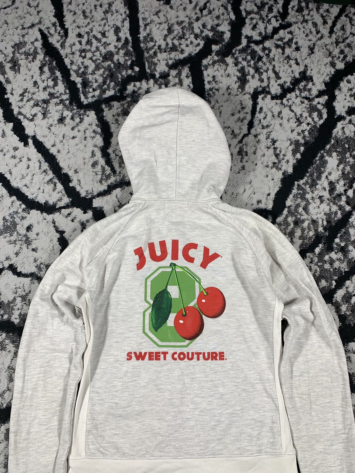 00s y2k JUICY COUTURE パイル ハート柄 セットアップ 白 Vintage Juicy Couture Tracksuit Matching Set Jacket Small