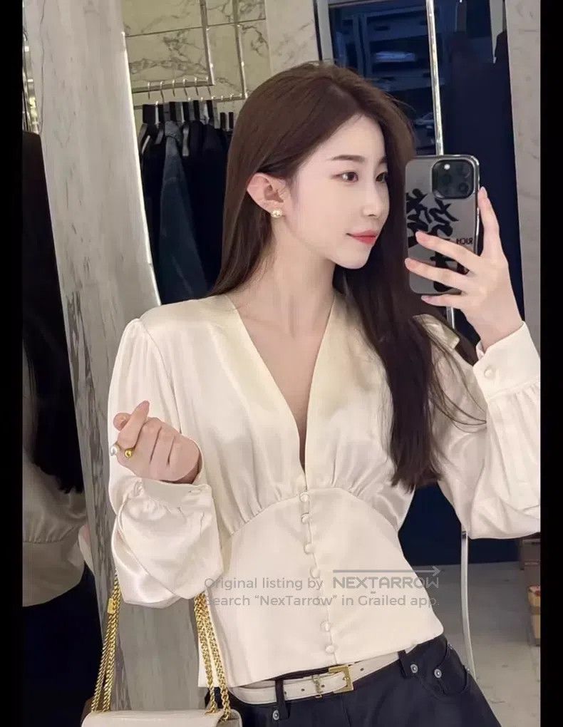 Saint Laurent Paris Saint Laurent Paris Silk Shirt Size XS / US 0-2 / IT 36-38 - 1 Thumbnail