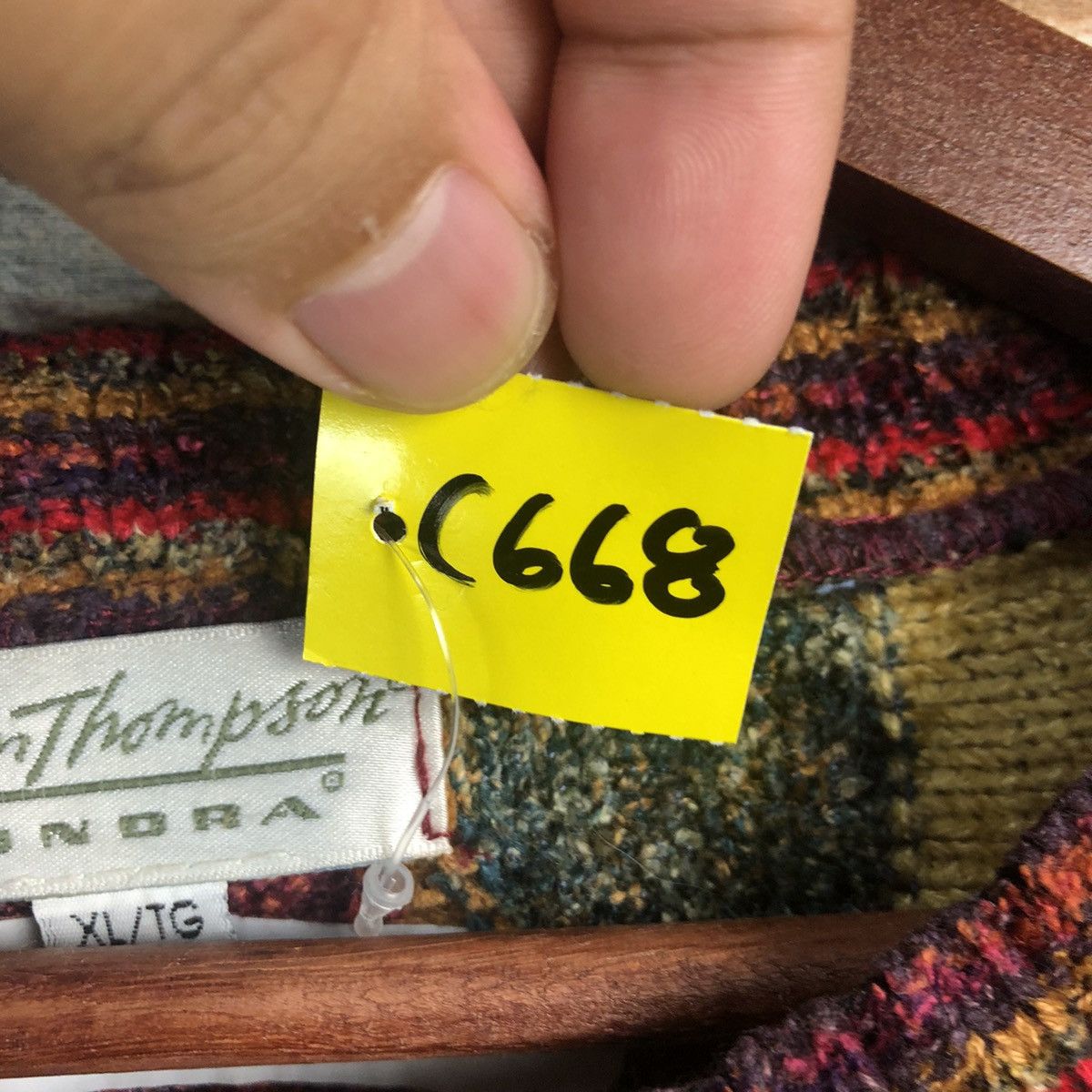 Homespun Knitwear DL Norm Thompson Tundra Jerry Lane Beige Knitwear #C668 Size US XL / EU 56 / 4 - 10 Thumbnail