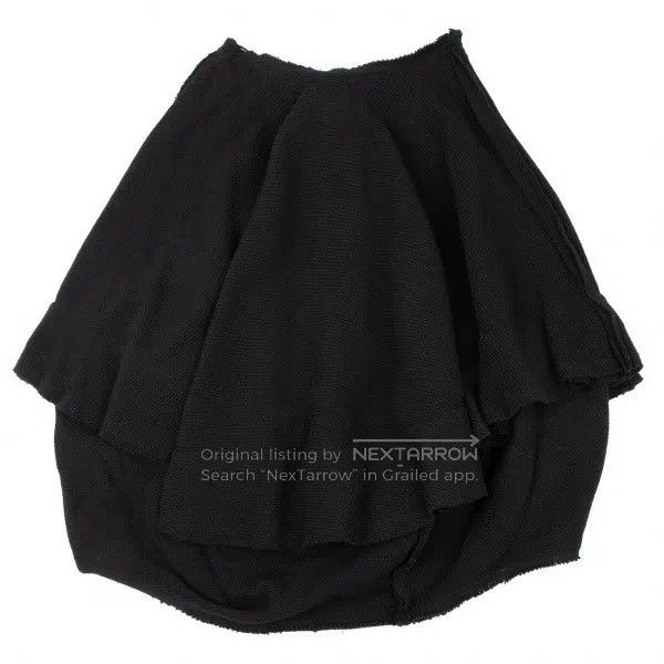 Comme des Garcons Comme des Garcons size M Black Retro Heavy Design Skirt Size 22" - 3 Thumbnail