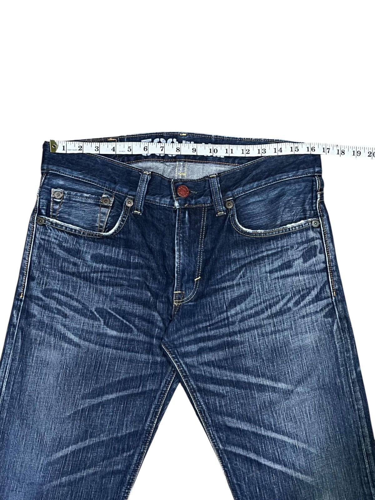 Edwin Vintage 503 FLARE Blue Trip Japan Denim Rare Harajuku Grunge Size US 32 / EU 48 - 8 Thumbnail