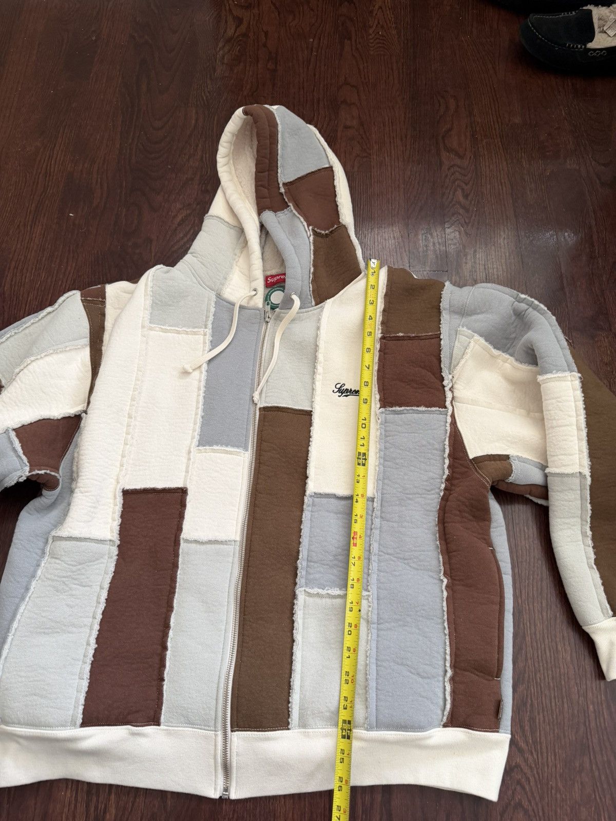 Supreme Supreme Faux Shearling Patchwork Zip Up Hooded Sweatshirt Size US L / EU 52-54 / 3 - 8 Thumbnail