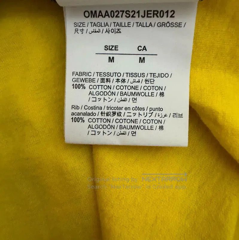 Off-White Off-White Men's Color Block Cotton T-Shirt . Size US M / EU 48-50 / 2 - 5 Thumbnail