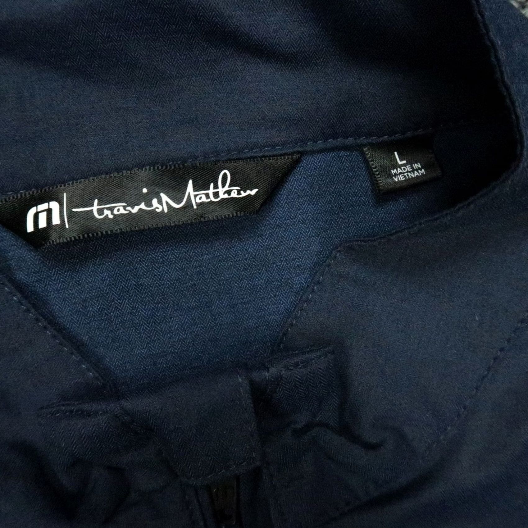 TravisMathew Travis Mathew Jacket Mens L Navy Blue Surfside Full Zip Stretch Tribute Windbreaker Size US L / EU 52-54 / 3 - 3 Thumbnail