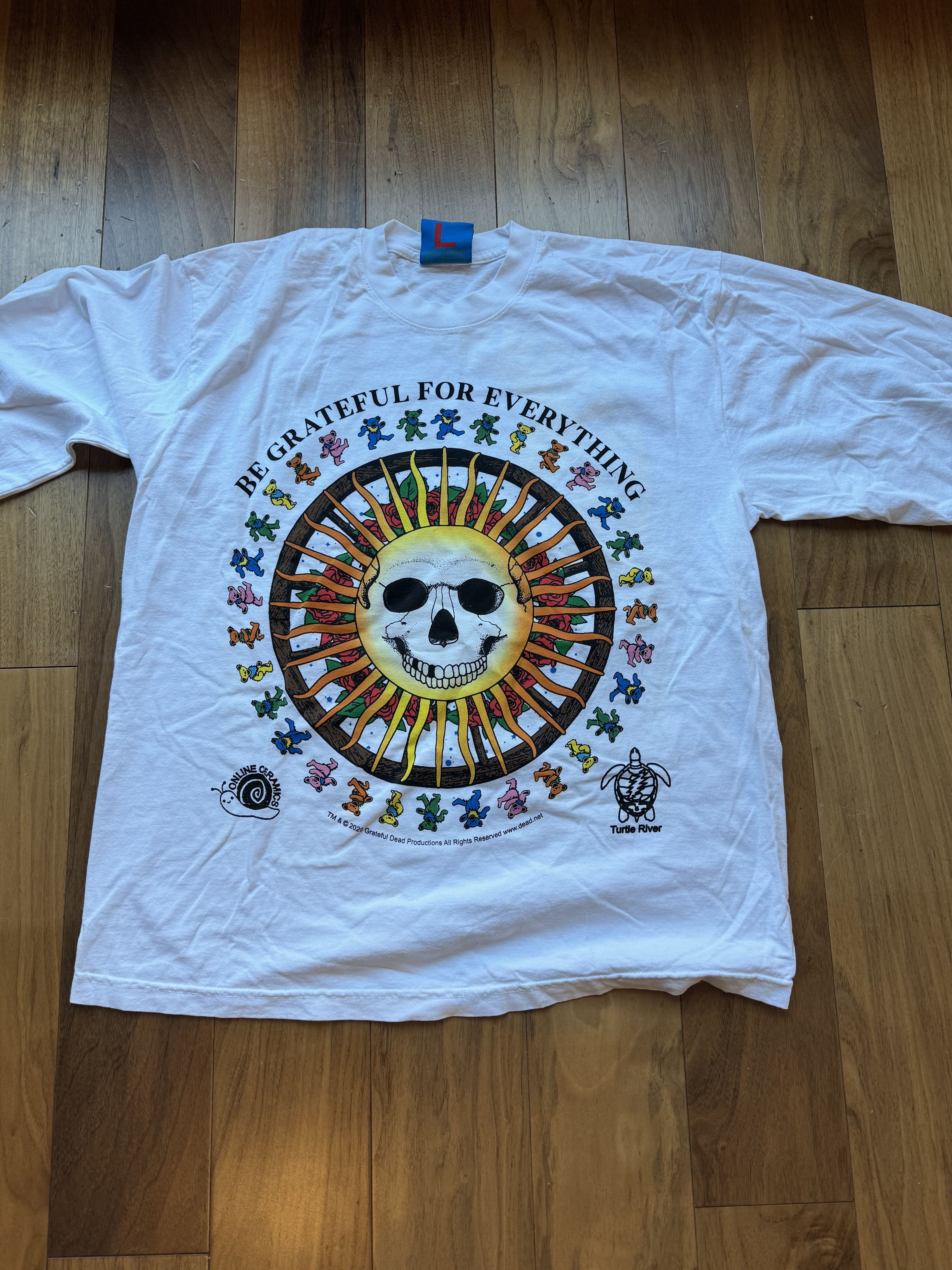 Online Ceramics Grateful Dead "Be Grateful For Everything" T-shirt Size US L / EU 52-54 / 3 - 1 Thumbnail
