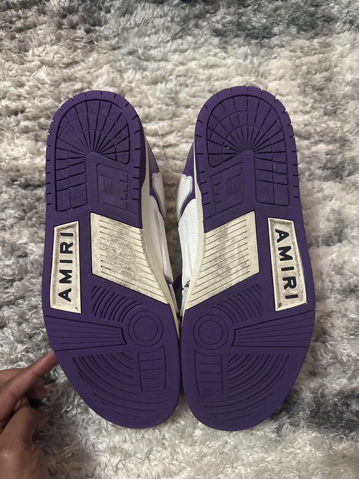 Amiri Amiri skel top low size 44 Purple and white Size US 11 / EU 44 - 10 Thumbnail