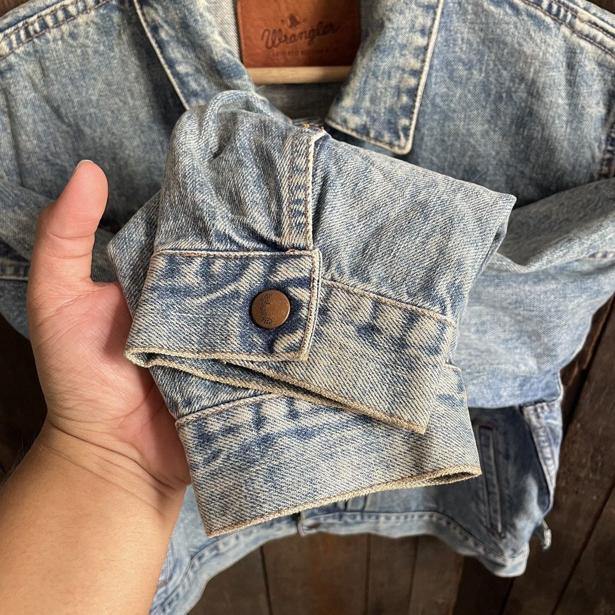 Vintage × Wrangler Vintage Wrangler Denim Trucker Jacket Size US M / EU 48-50 / 2 - 7 Thumbnail