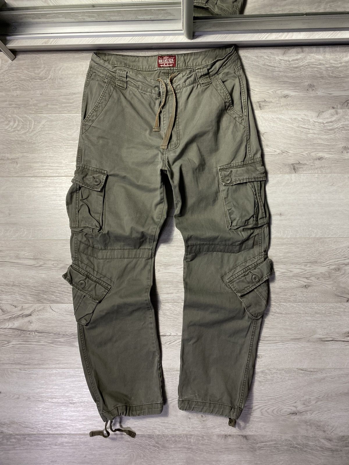 Japanese Brand × Vintage Vintage Matchstick Bondage Multi Pocket Cargo Pants Size US 34 / EU 50 - 1 Thumbnail