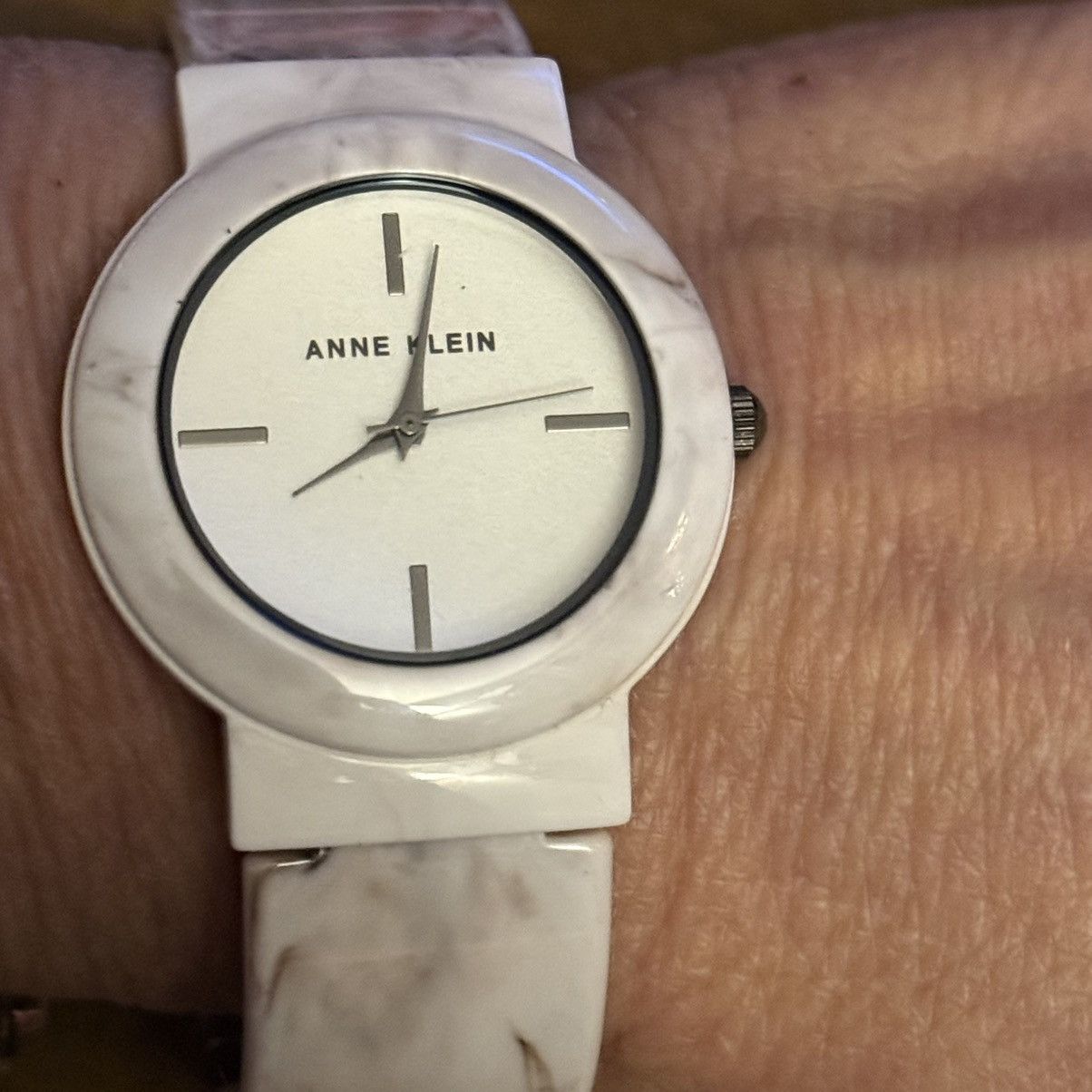 Other Vintage Ann Klein marbled white ceramic watch Size ONE SIZE - 4 Thumbnail