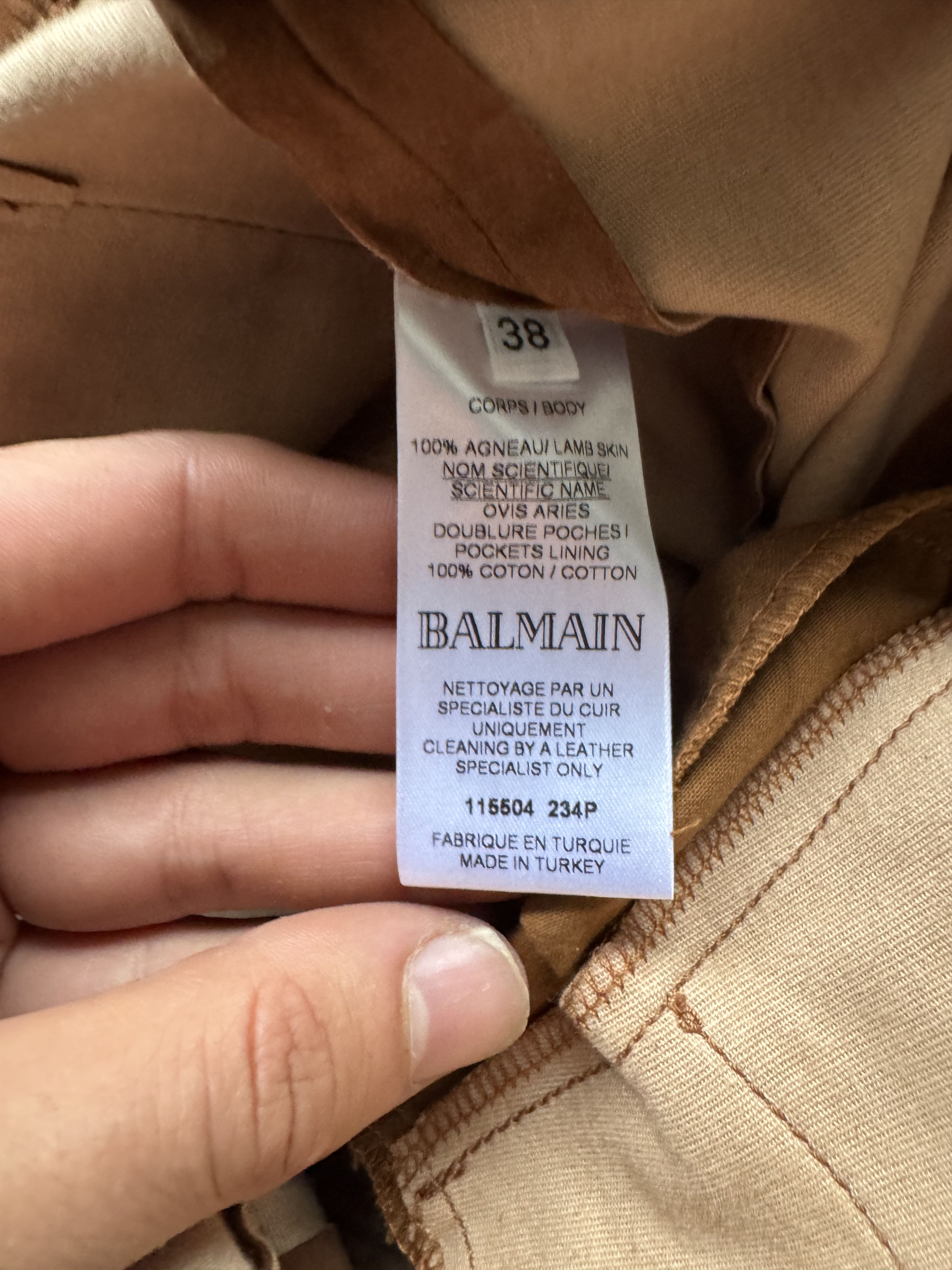 Balmain Suede High-Waist Trousers Size US 26 / EU 42 - 22 Thumbnail
