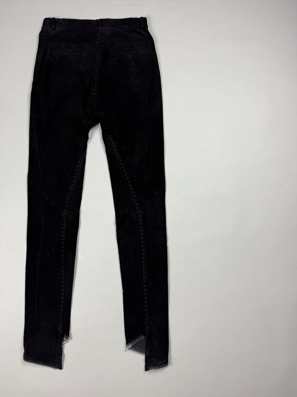Isaac Sellam Experience Isaac Sellam Vigilante H21 Noir Leather Pants Trousers Size 25" / US 0 / IT 36 - 17 Thumbnail