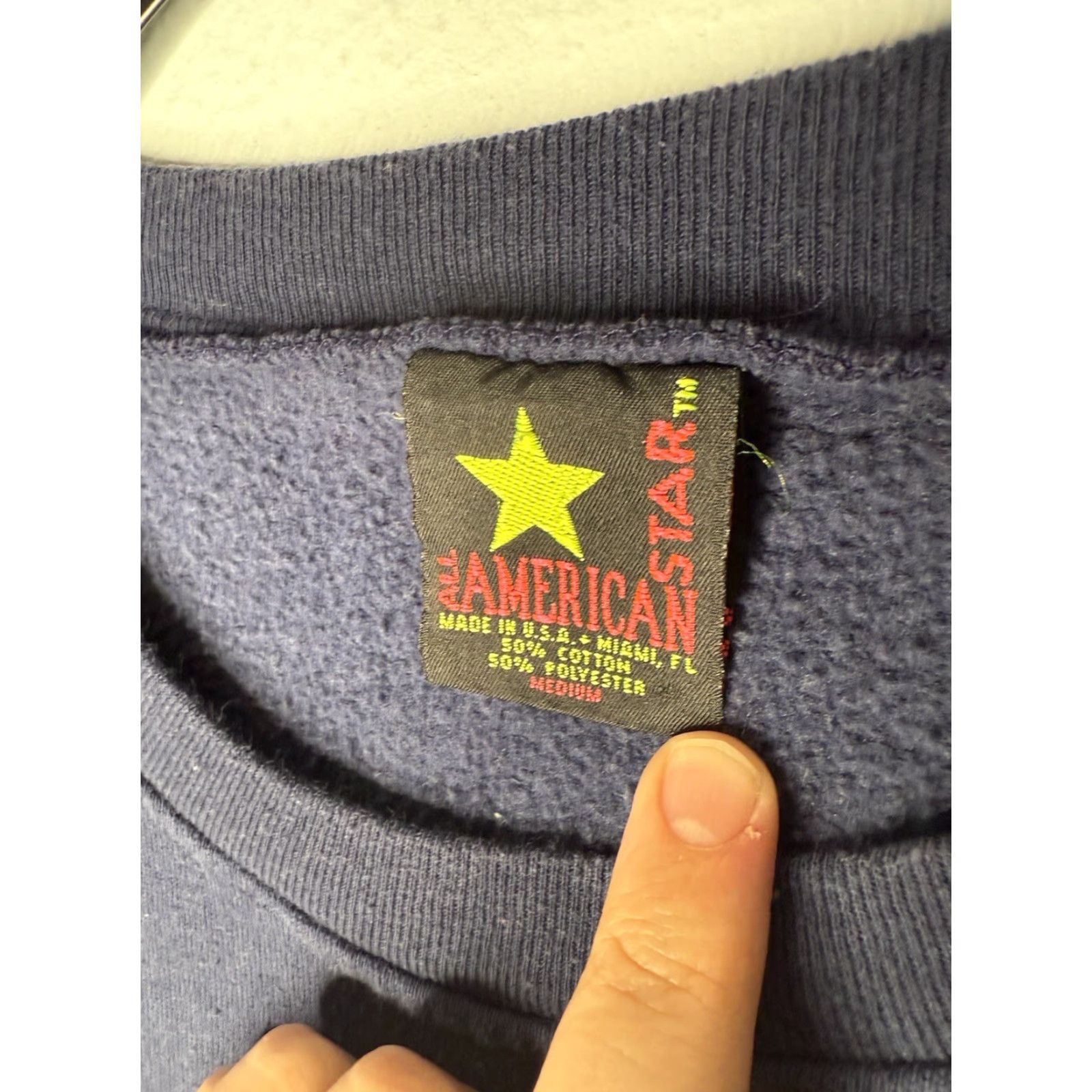 Vintage VINTAGE Florida Sweatshirt Pullover Medium Embroidered Sunshine State All Star American Men M Blue Cotton Blend Fleece Logo 90s Retro USA Size US M / EU 48-50 / 2 - 3 Thumbnail