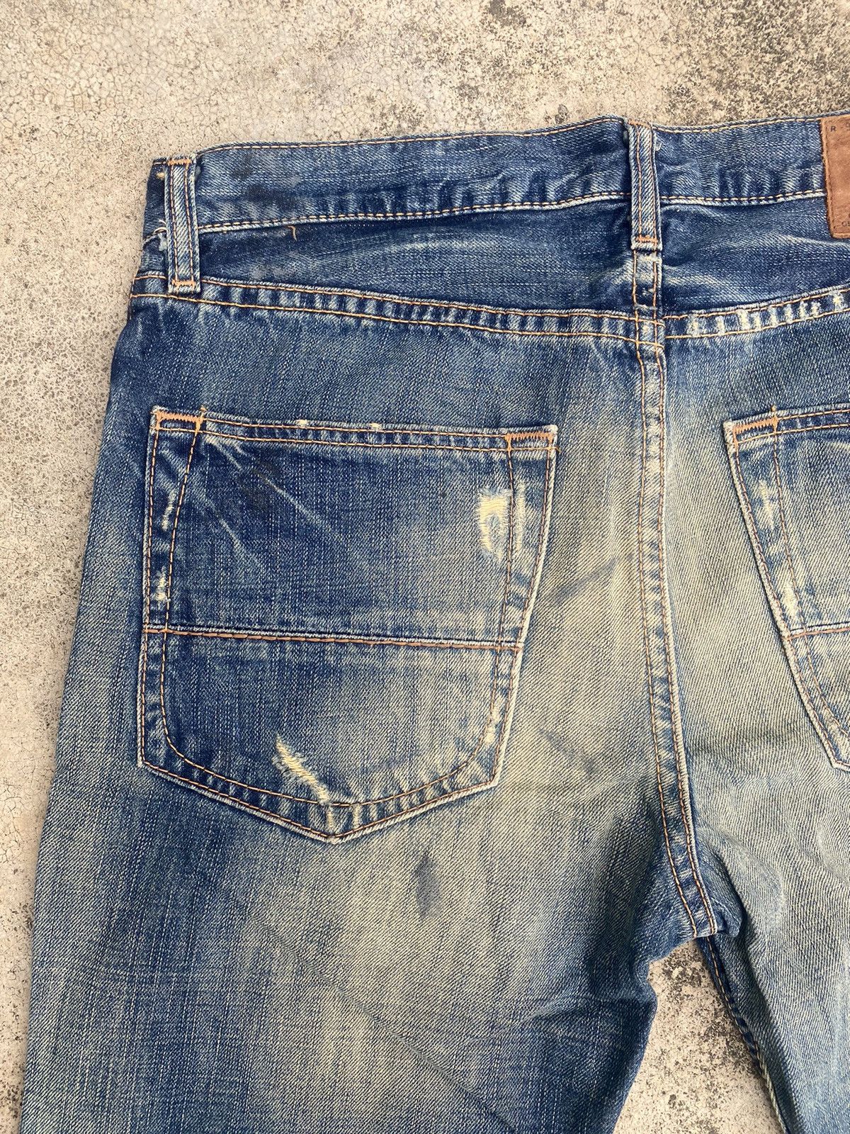 If Six Was Nine × Japanese Brand × Ruehl No. 925 Flare Jeans Ruehl No 925 Distressd Clawmark Size US 34 / EU 50 - 21 Thumbnail