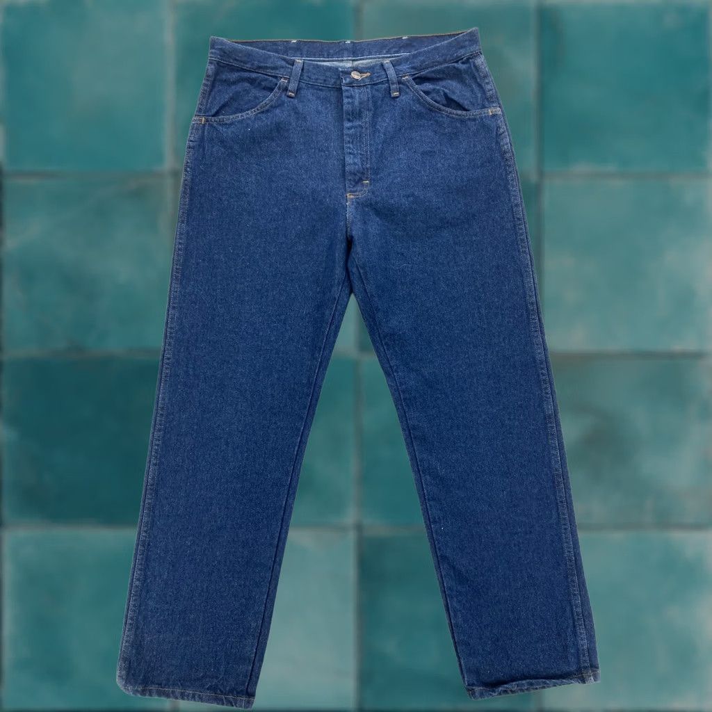 Wrangler Wrangler Rustler Jeans Mens 36x30 Blue Regular Fit Straight Workwear Y2K Denim 5-Pocket Zip Fly Belt Loops ScLos Size US 36 / EU 52 - 1 Thumbnail