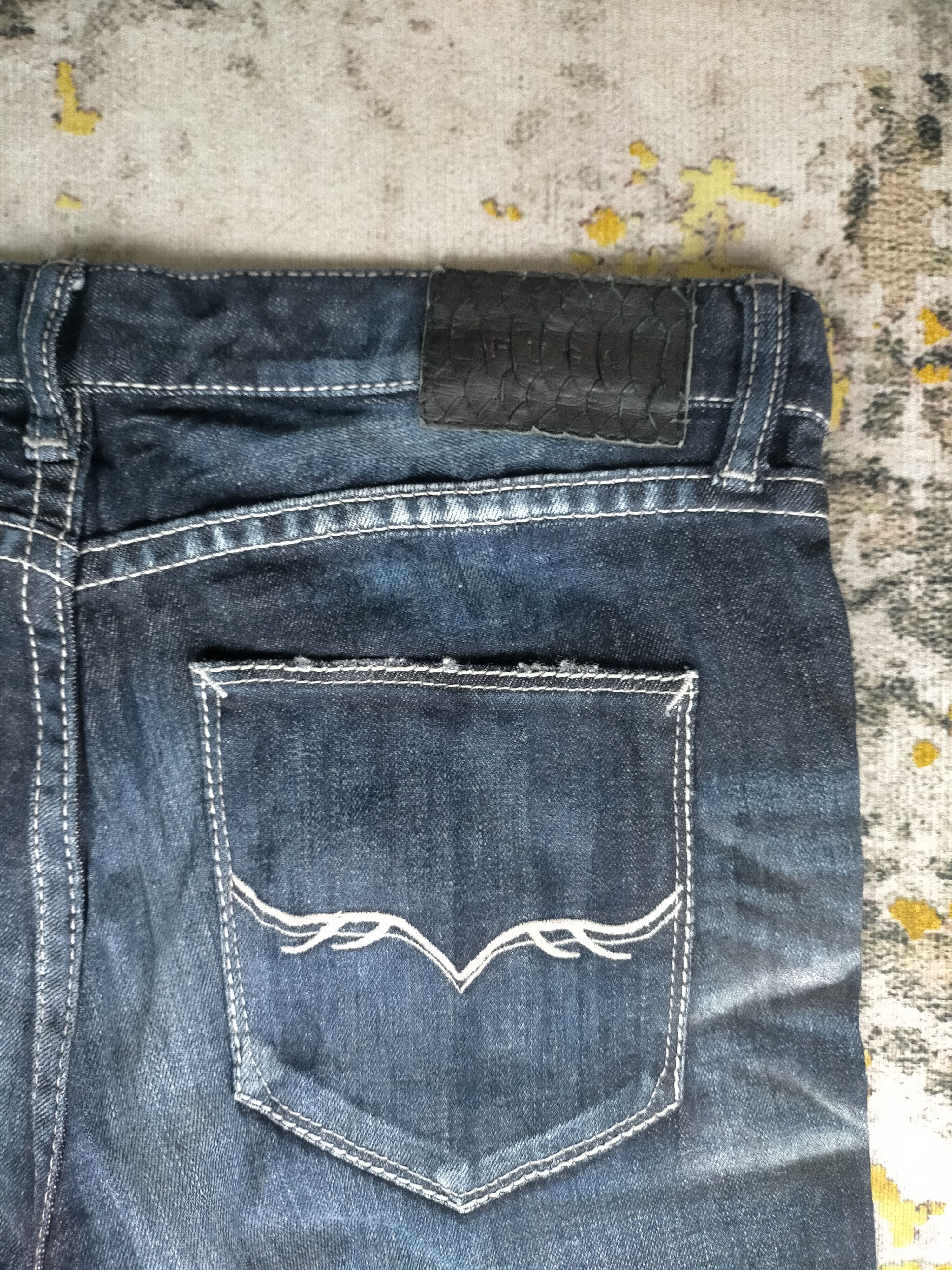 14th Addiction Rare Fuga Distressed Clawmark Washed Skinny Jeans Size US 30 / EU 46 - 5 Thumbnail