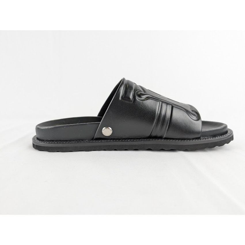 Burberry o1rshd1 Leather Embossed TB Monogram Slides in Black Size US 8 / EU 41 - 6 Thumbnail