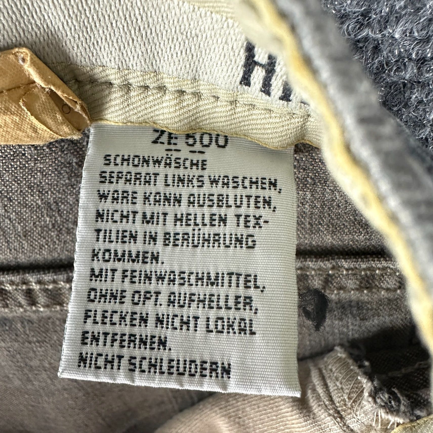 Vintage Hiltl Jeans Mens 38 Relax Cotton Pockets Gray Charcoal Denim 5-Pocket Stretch Straight Modern Classic Relaxed Fit Casual Trousers Pants Size US 38 / EU 54 - 5 Thumbnail