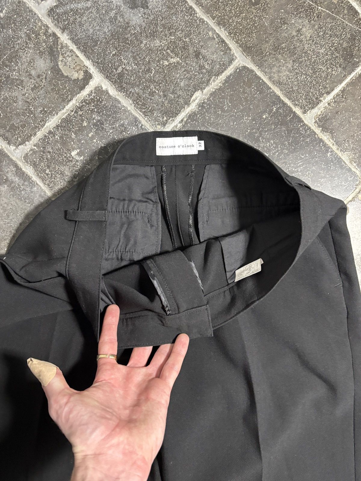 Japanese Brand Costume O’Clock Korean Designer Wool Trousers Vintage Pleat Size US 33 - 3 Thumbnail