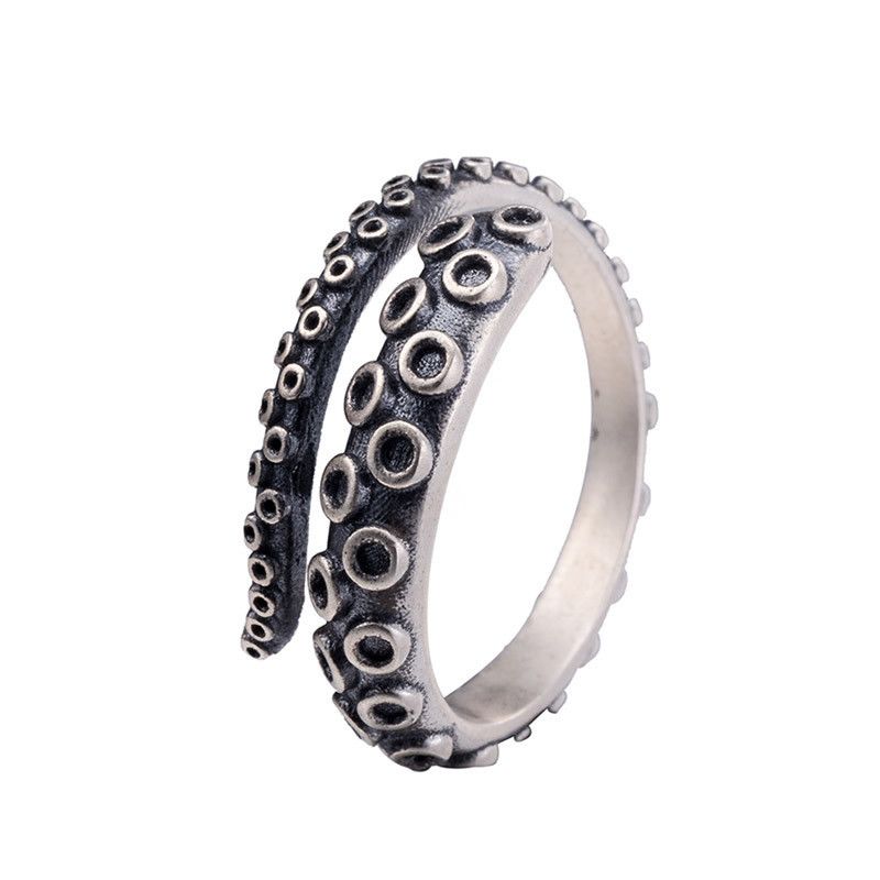 Jewelry Octopus Crazy Jewelry Rings Open Size Chrome Ring Size 7-13 Size ONE SIZE - 5 Thumbnail