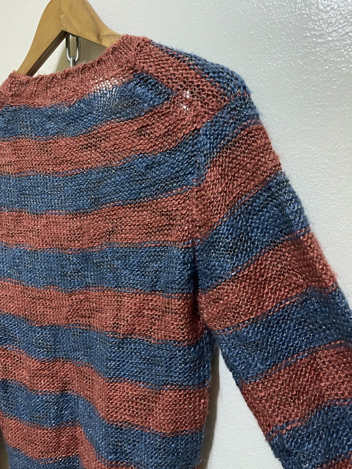 Vintage × Yves Saint Laurent Yves Saint Laurent Tricots Striped Jumper Size US S / EU 44-46 / 1 - 11 Thumbnail