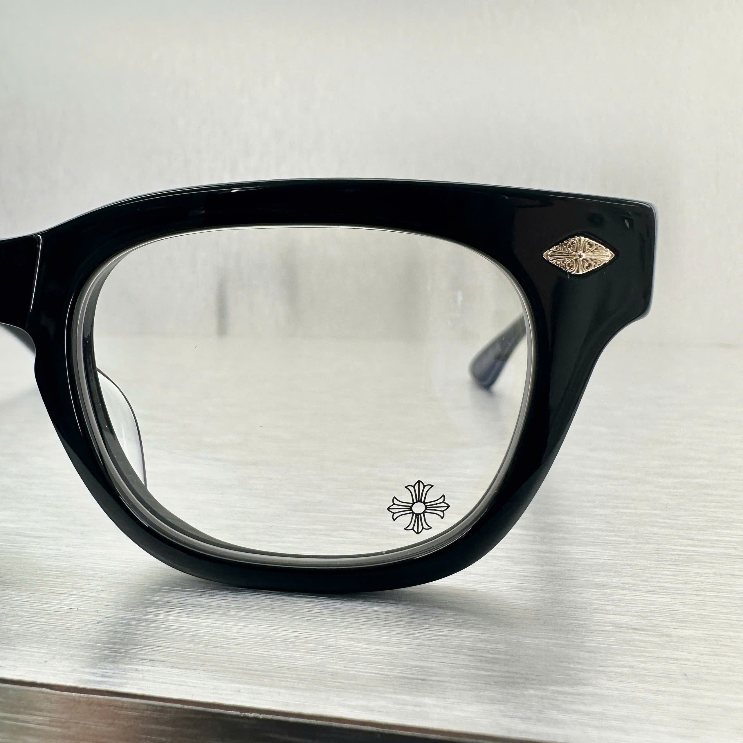 Chrome Hearts CHROME HEARTS BAGGINS BLACK PLASTIC/18KGP Size ONE SIZE - 7 Thumbnail