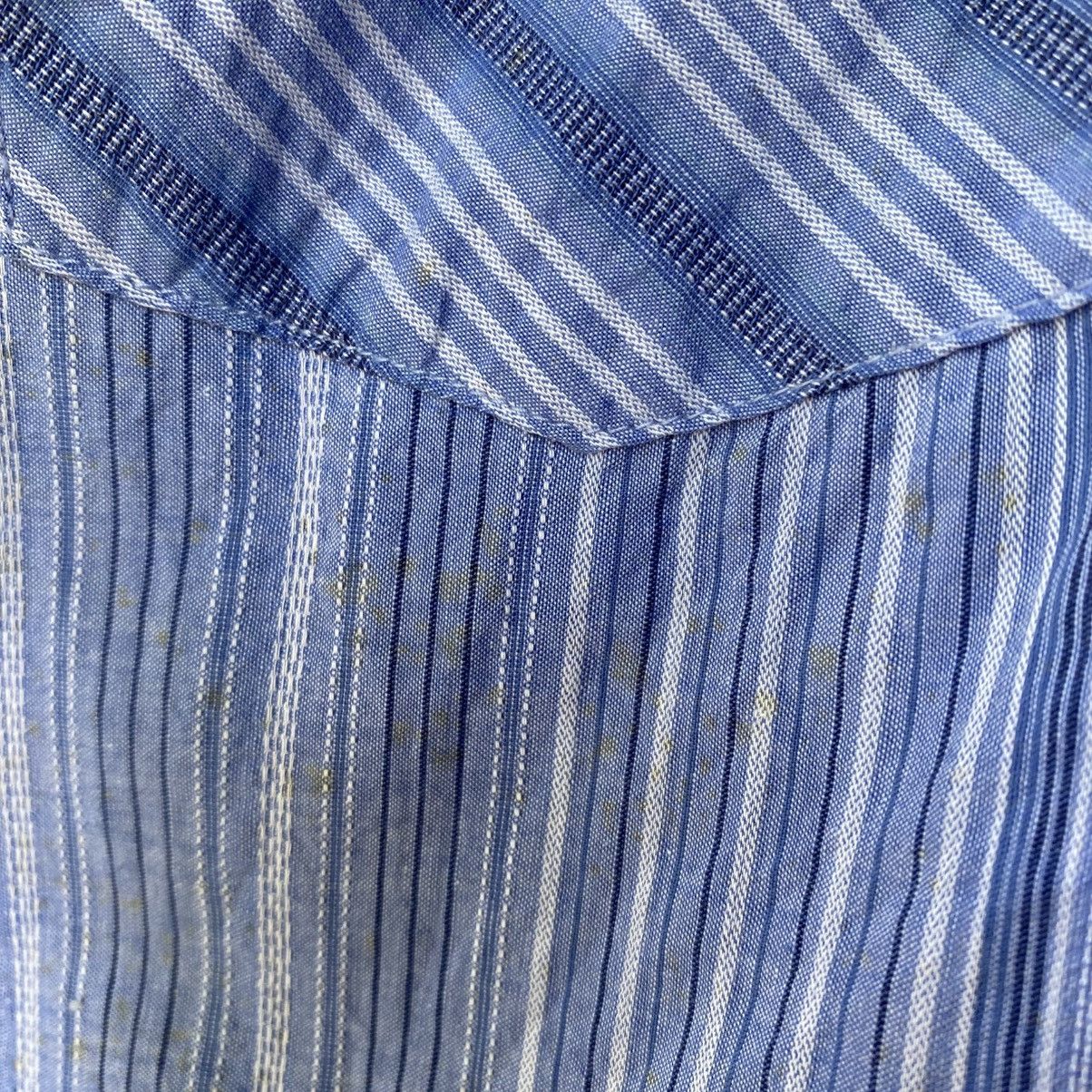 Vintage SHINS AMERICAN Blue Striped Western Shirt Size US L / EU 52-54 / 3 - 8 Thumbnail