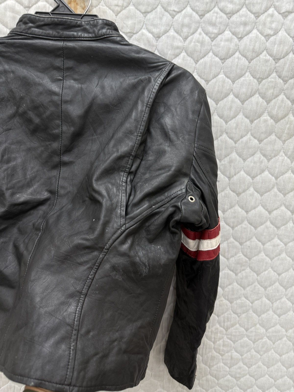 Avirex 🔥🔥🔥STEALS AVIREX VARSITY RACING LEATHER JACKET Size M / US 6-8 / IT 42-44 - 22 Thumbnail