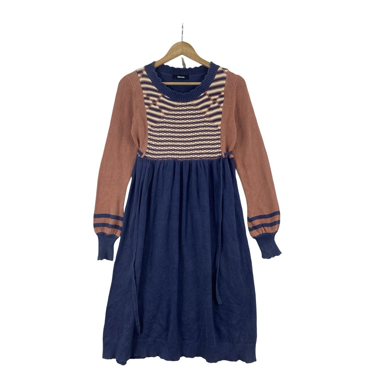 Ne-Net Vintage NE-NET Knit Sweater Dress Rust Long Sleeve Fair Size M / US 6-8 / IT 42-44 - 3 Thumbnail