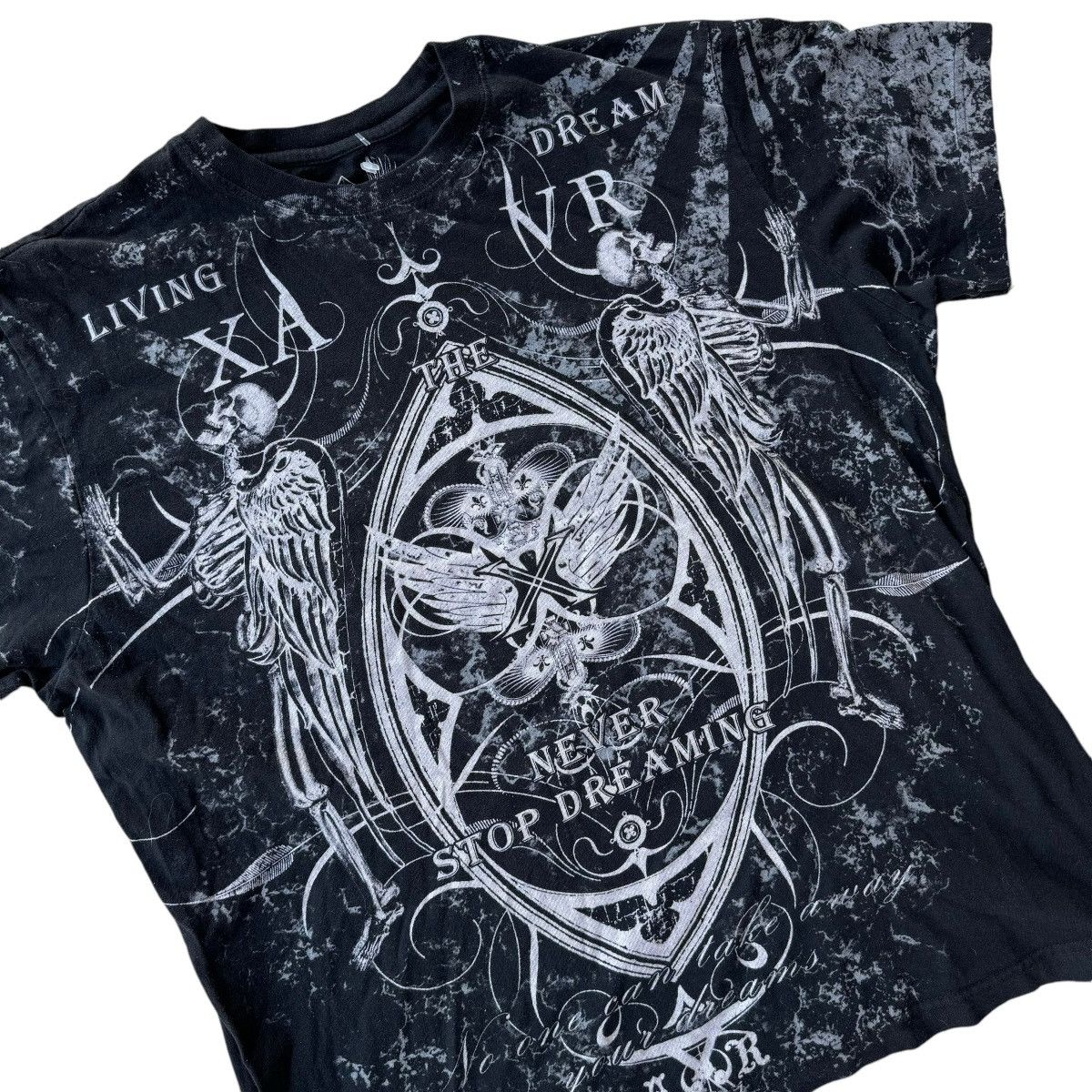 Affliction × Southpole Xzavier AOP Affliction Graphic Tee Shirt punk grunge Y2K 00s Size US L / EU 52-54 / 3 - 4 Thumbnail