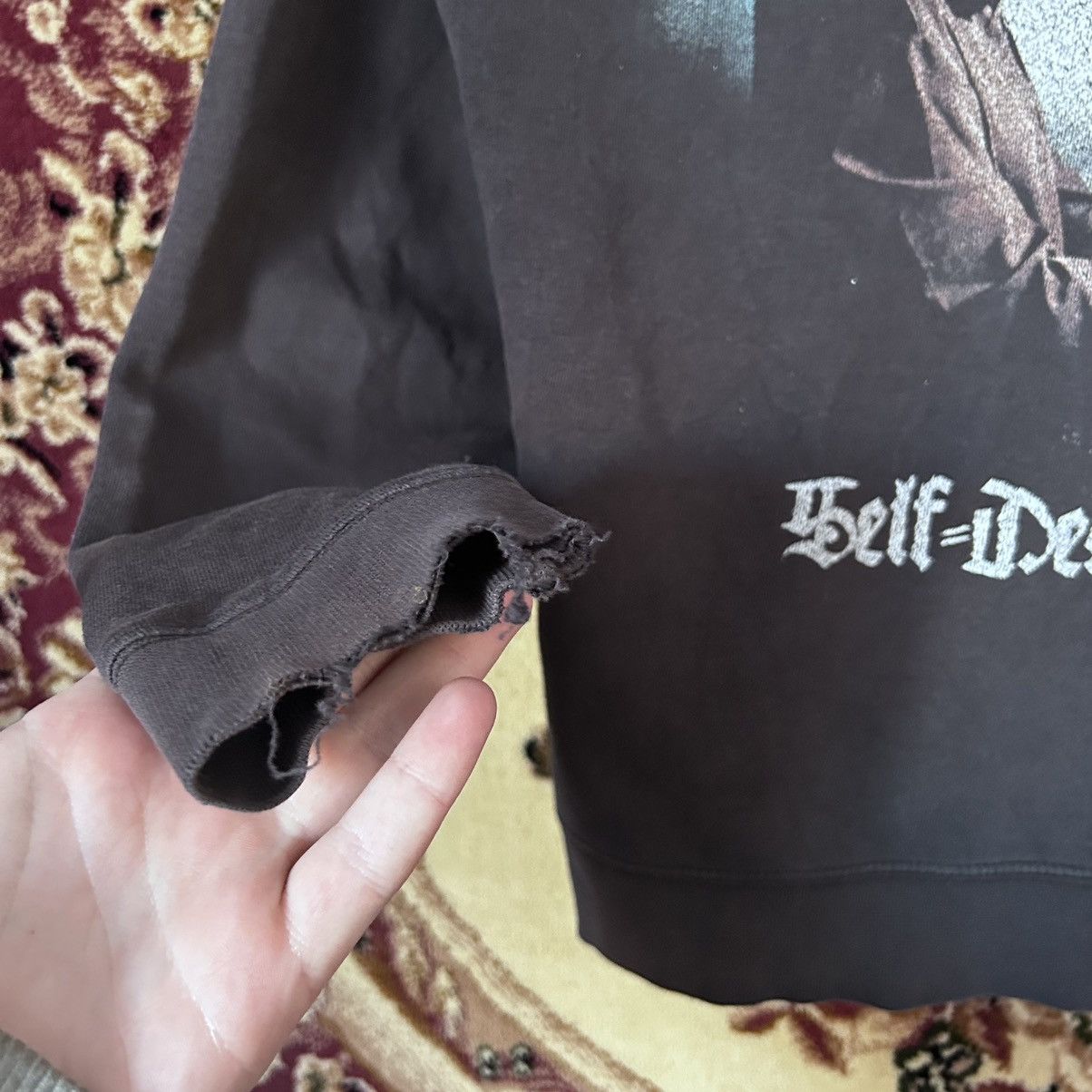 Band Tees × Vintage Vintage Infinitas Metal Band Self-Destruction Zip Hoodie Size US M / EU 48-50 / 2 - 5 Thumbnail