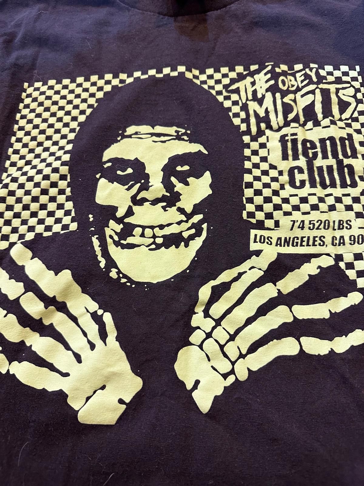 Other Obey × Misfits Fiend Club Long Sleeve Graphic Tee Black M Size US M / EU 48-50 / 2 - 1 Thumbnail