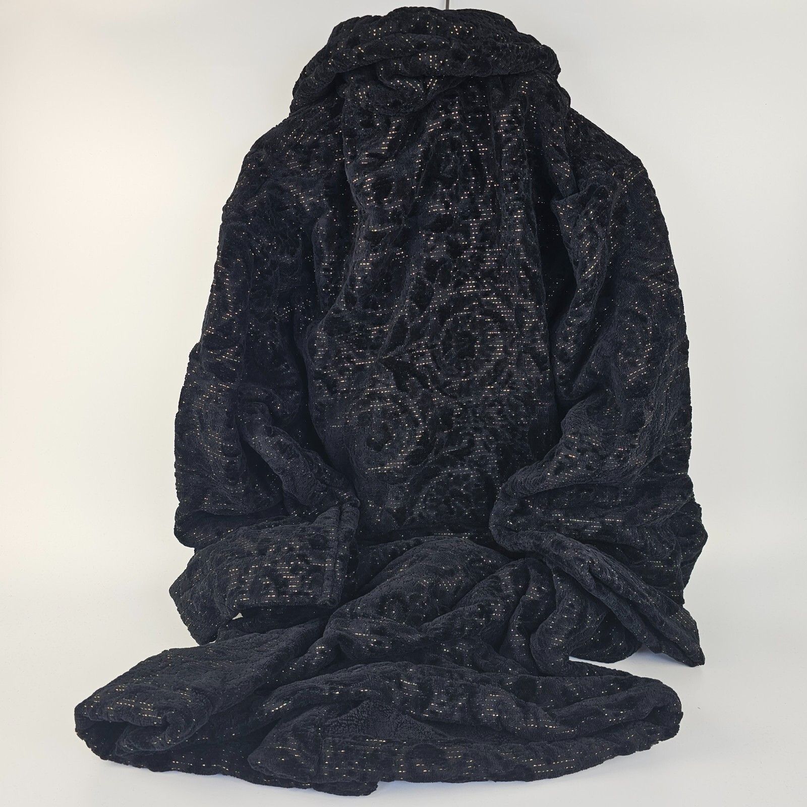 Versace VERSACE Baroque Black Long Unisex Bathrobe New Size US XXL / EU 58 / 5 - 2 Thumbnail