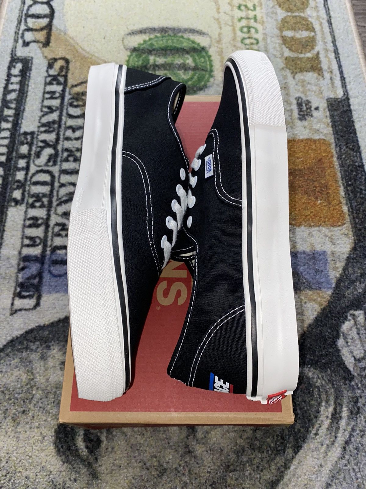 Palace Palace Vans Skate Authentic Classic White Size US 11.5 / EU 44-45 - 5 Thumbnail