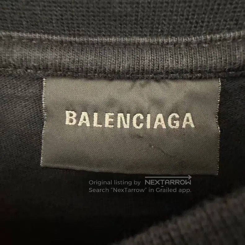 Balenciaga Balenciaga Black Front and Back Logo Short Sleeve Size US XS / EU 42 / 0 - 3 Thumbnail