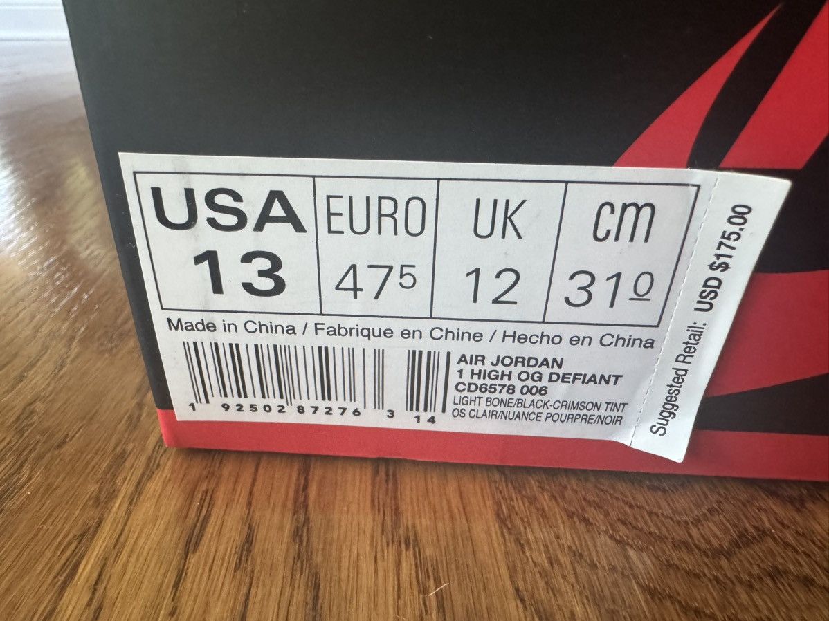 Jordan Brand 13 SHIPS FAST Retro High OG Defiant SB NYC To Paris 3 4 5 6 Size US 13 / EU 46 - 7 Thumbnail
