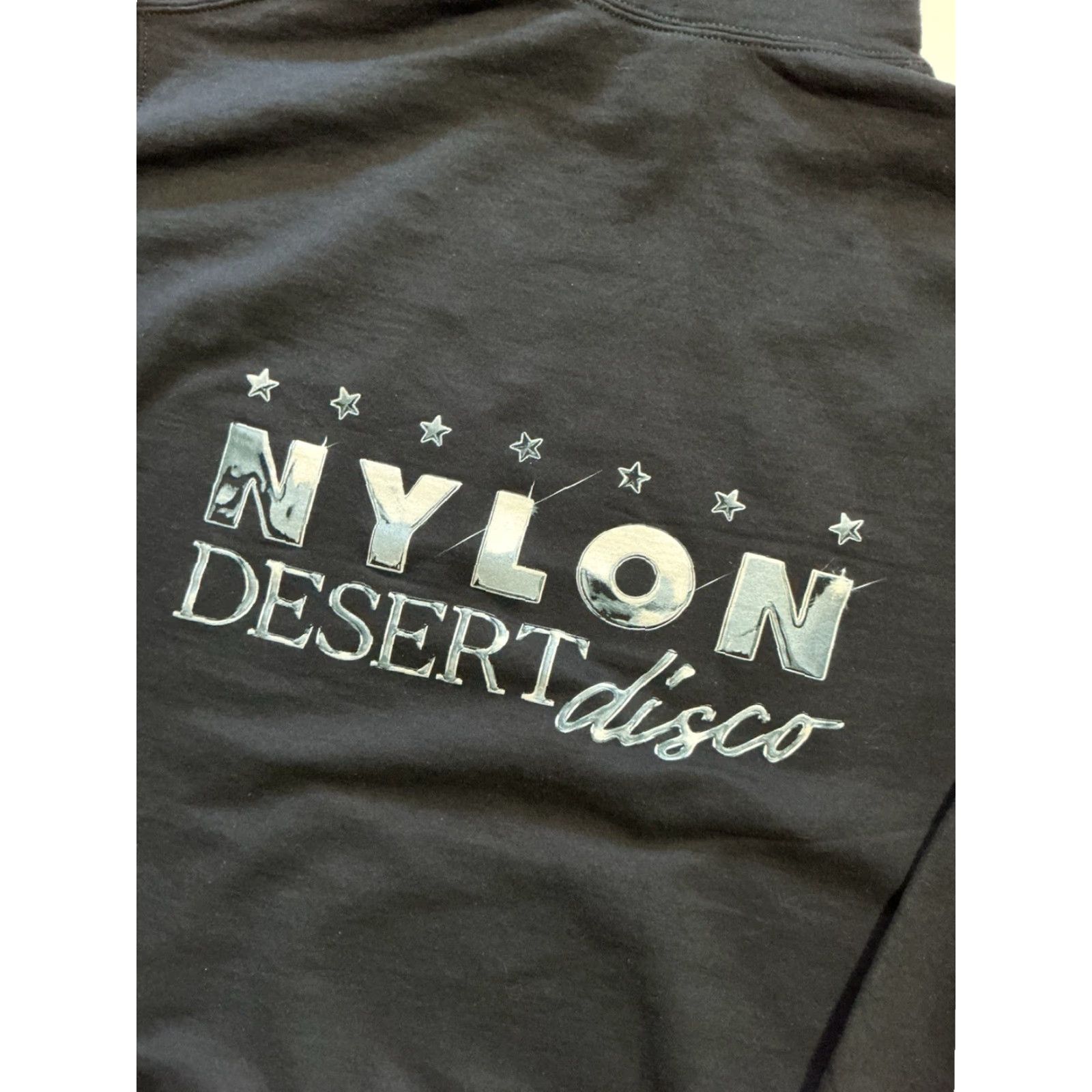 Gildan VINTAGE Nylon Desert Disco Presented By Coach Stagecoach Festival Exclusive Hoodie Mens Medium Black Pullover Fleece Size US M / EU 48-50 / 2 - 4 Thumbnail