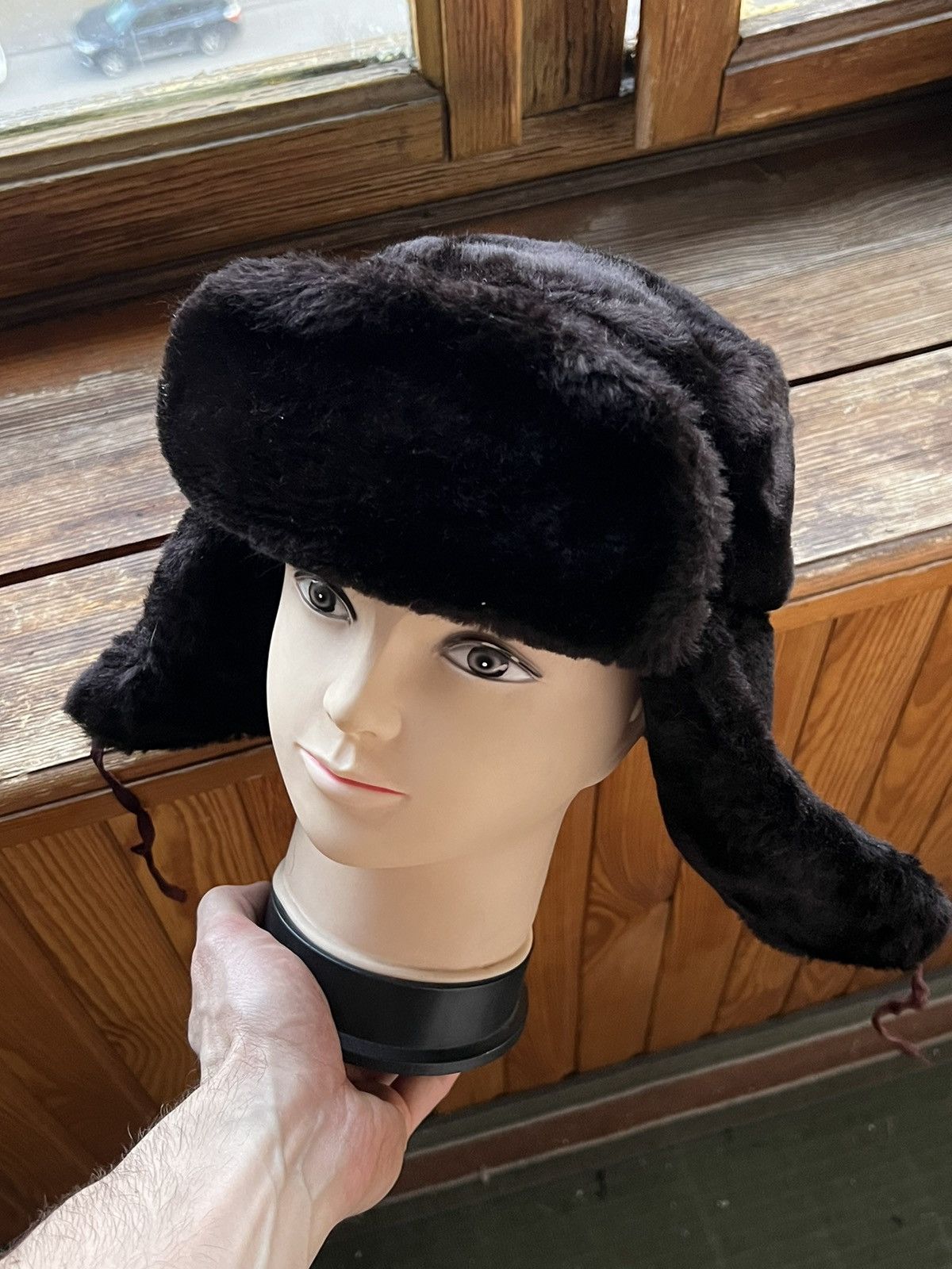 Vintage Y2K Faux Fur Ushanka Vintage Fuzzy Trapper Hat Huge Size ONE SIZE - 17 Thumbnail