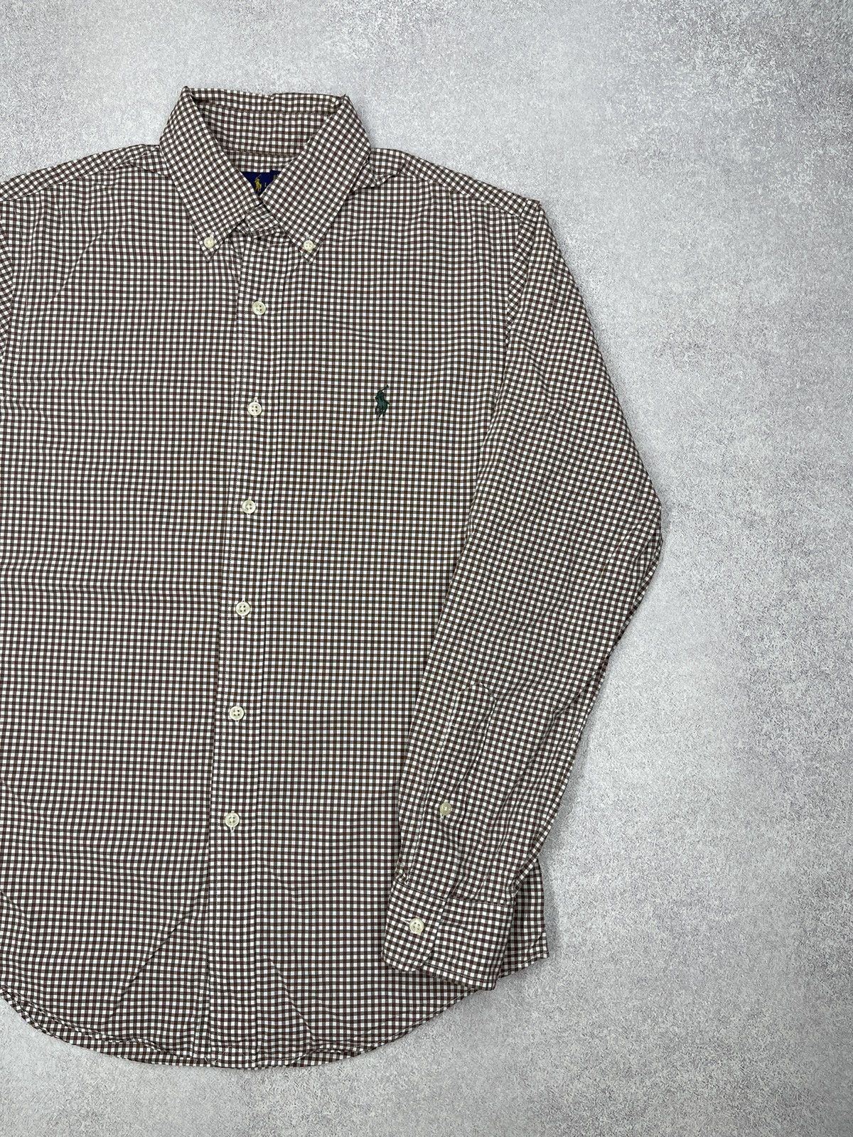 Ralph Lauren Mens Polo Ralph Lauren Shirt Plaid Into a Cage Brown Size S Size US S / EU 44-46 / 1 - 3 Thumbnail